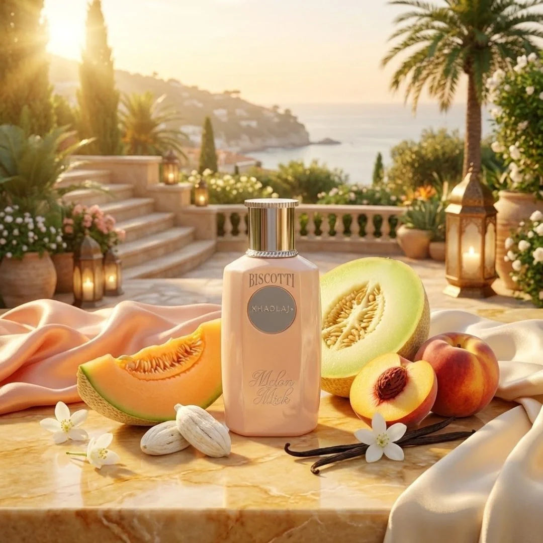 Biscotti Melon Misk Eau de Parfum Spray 100ml (3.4 oz) by Khadlaj
