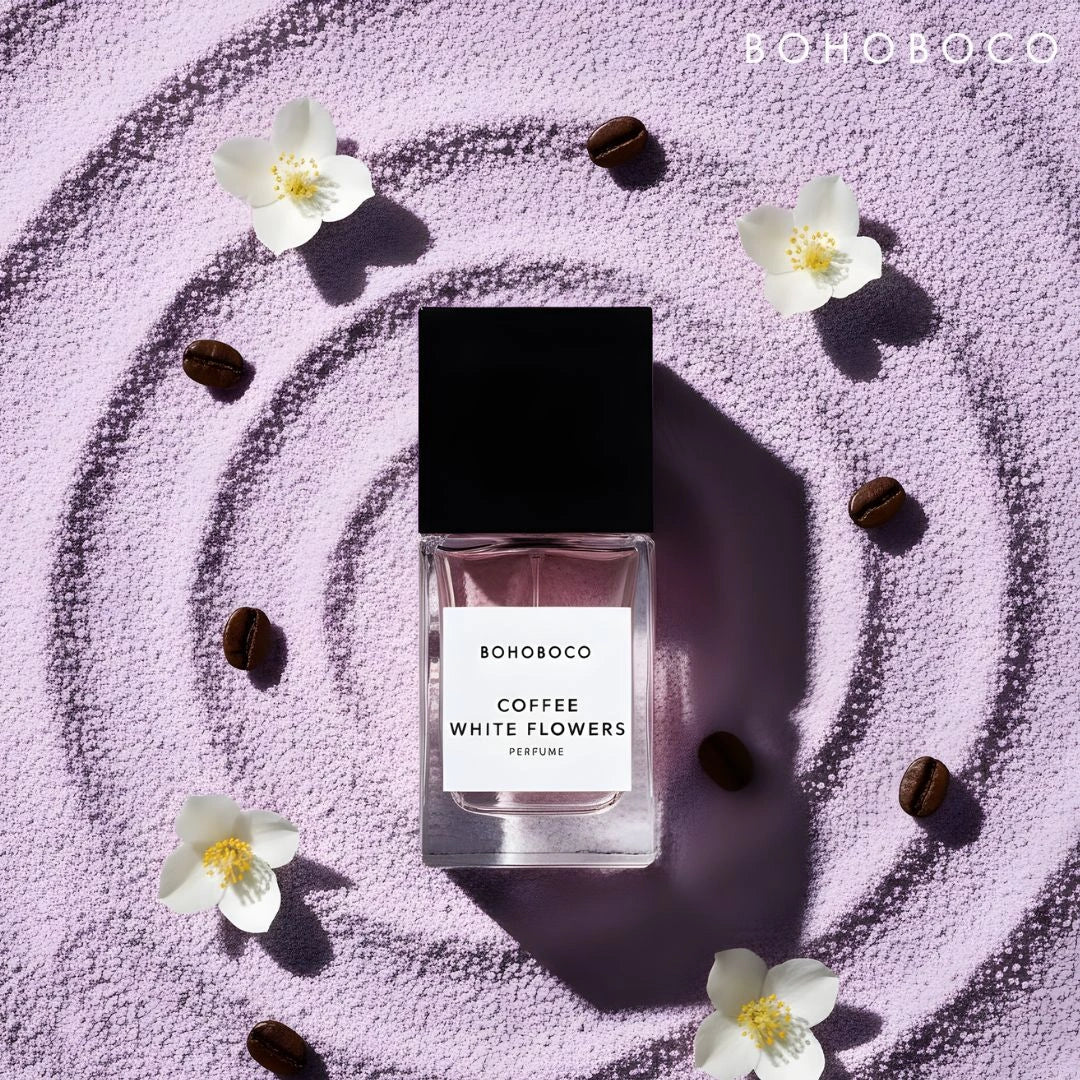 Coffee White Flowers Eau de Parfum Spray 50ml (1.7 fl oz) by Bohoboco - Intense Oud