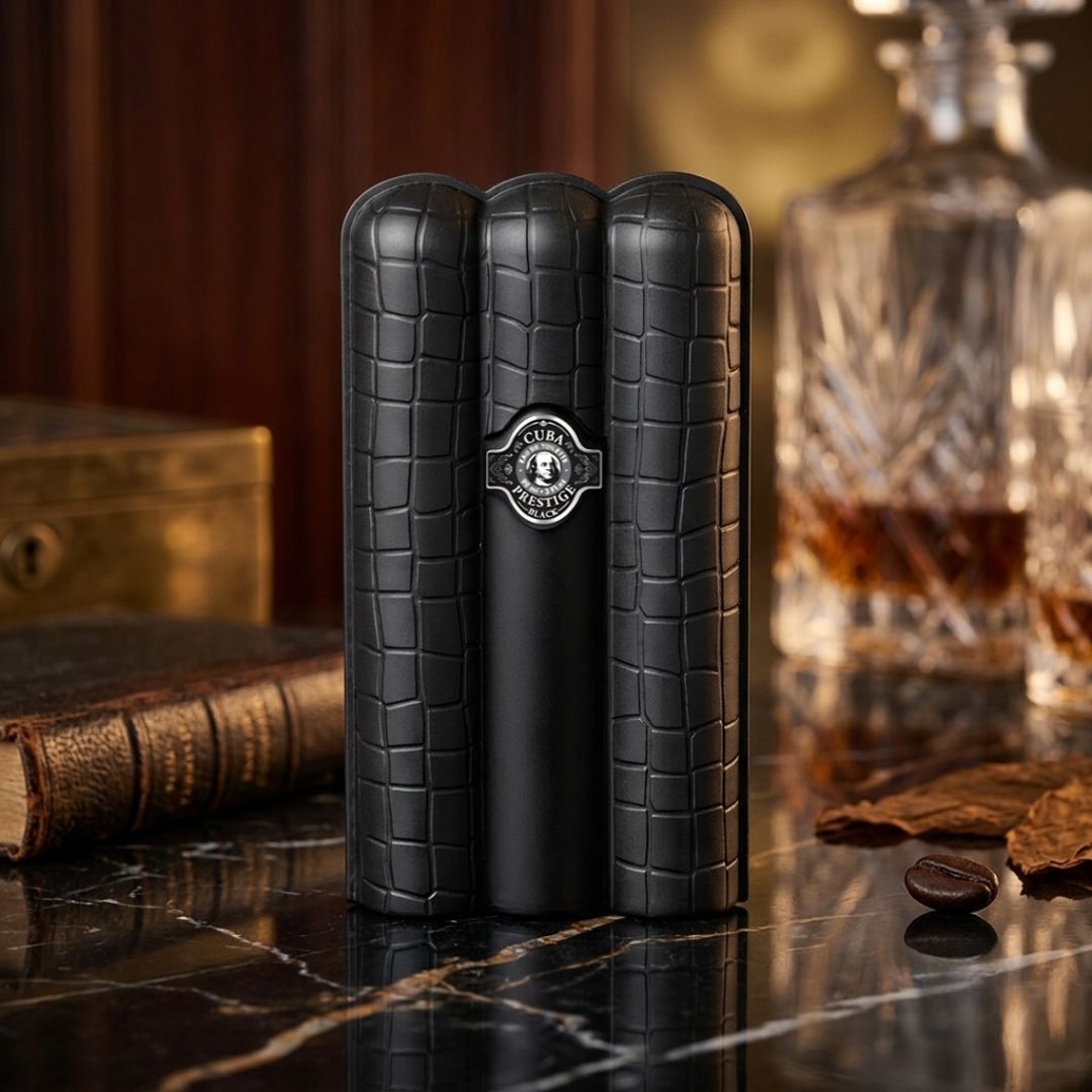 Cuba Prestige Black Eau de Toilette Spray 90ml (3.0 oz) by Parfums des Champs