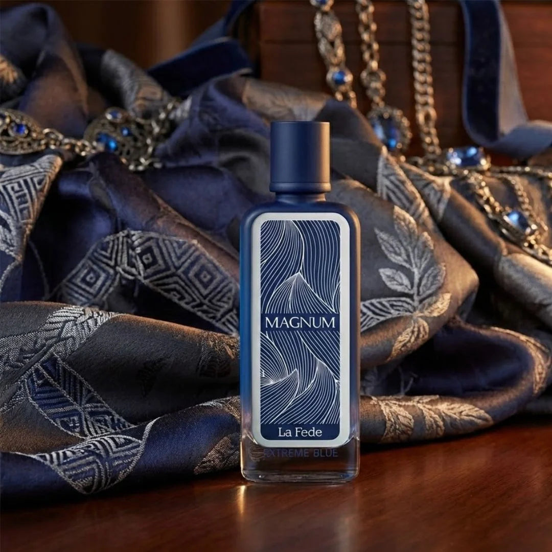 La Fede Magnum Extreme Blue Eau de Parfum Spray 100ml (3.4 oz) by Khadlaj