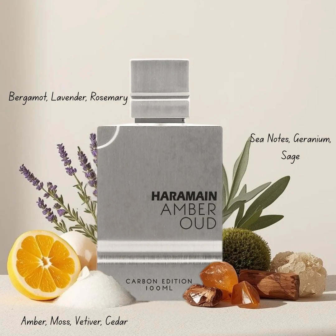 Amber Oud Carbon Edition Eau De Parfum Spray 100ml (3.4 oz) by Al Haramain