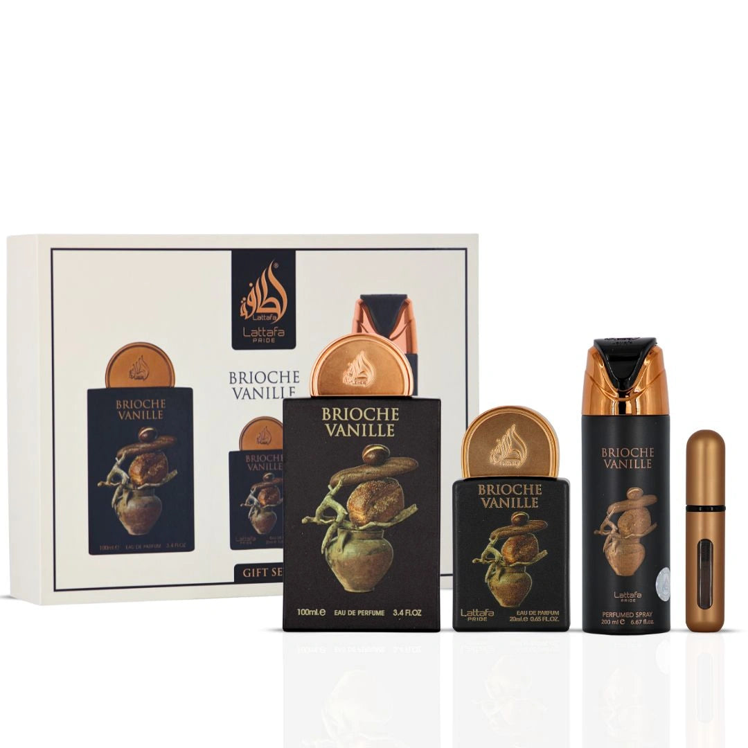 Lattafa Pride Brioche Vanille 3-Piece Eau de Parfum Gift Set