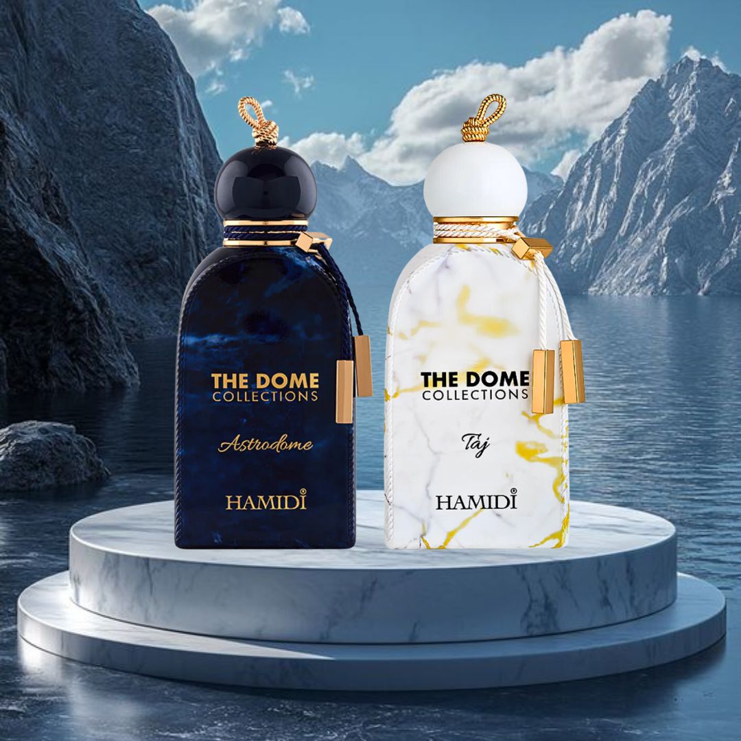 The Dome Astrodome & The Dome Taj - EDP Sprays 100ML (3.4 OZ) By Hamidi | Long Lasting, Refreshing, Aquatic, Luxurious Scents. (ROYALE BUNDLE)