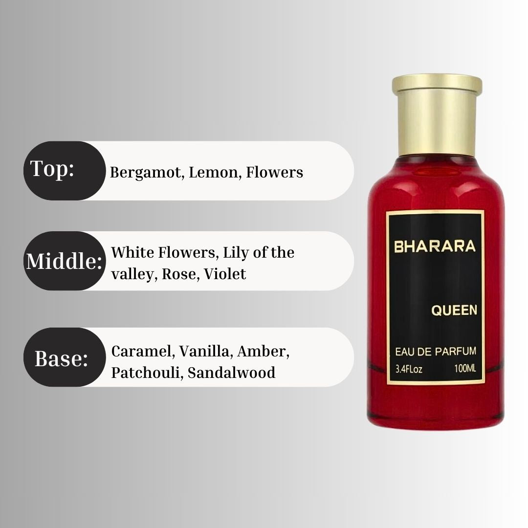 Bharara Queen EDP Spray 100ML (3.4 OZ) by BHARARA | Long Lasting, Floral, Timeless, Feminine Fragrances.