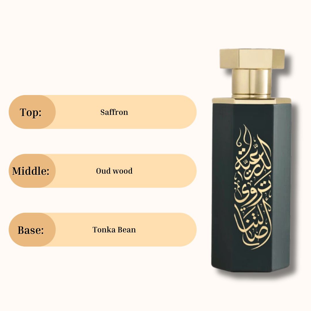 Diriyah Arabs EDP 100ML (3.38 OZ) By Reef Perfumes | Scent Of Oud & Woods | Long Lasting & Luxurious Fragrance. - Intense Oud