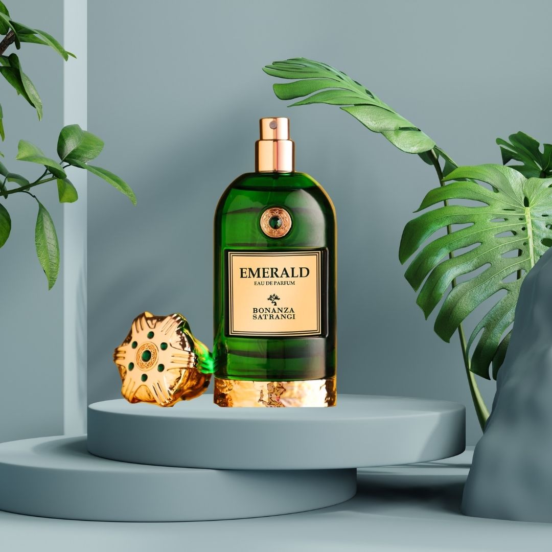 Emerald EDP Spray 100ML (3.4 OZ) by Bonanza Satrangi | Long Lasting, Exotic, Floral, Musky, Luxurious Fragrance.