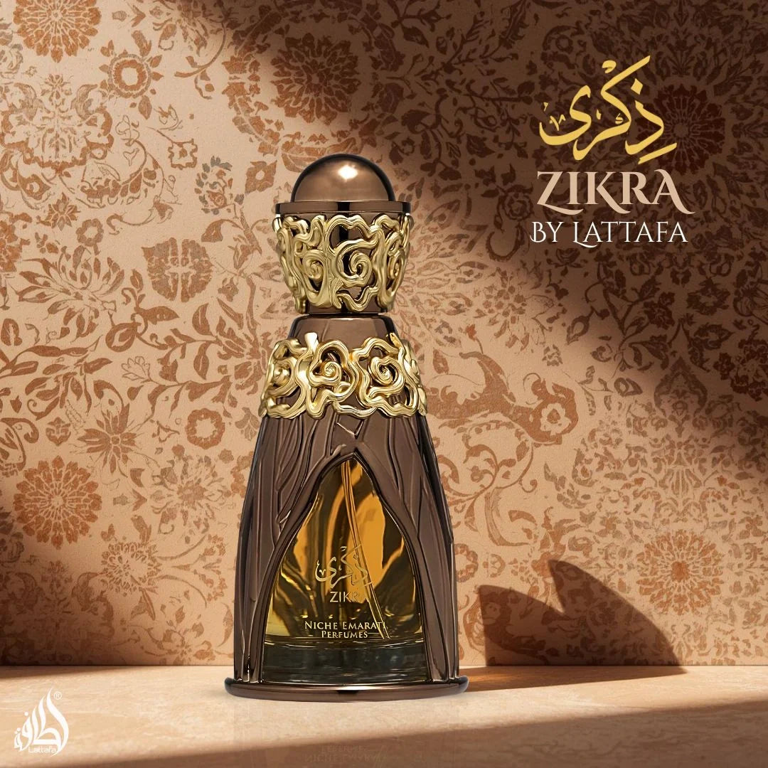 Niche Emarati Zikra Eau de Parfum Spray 100ml (3.4 oz) by Lattafa