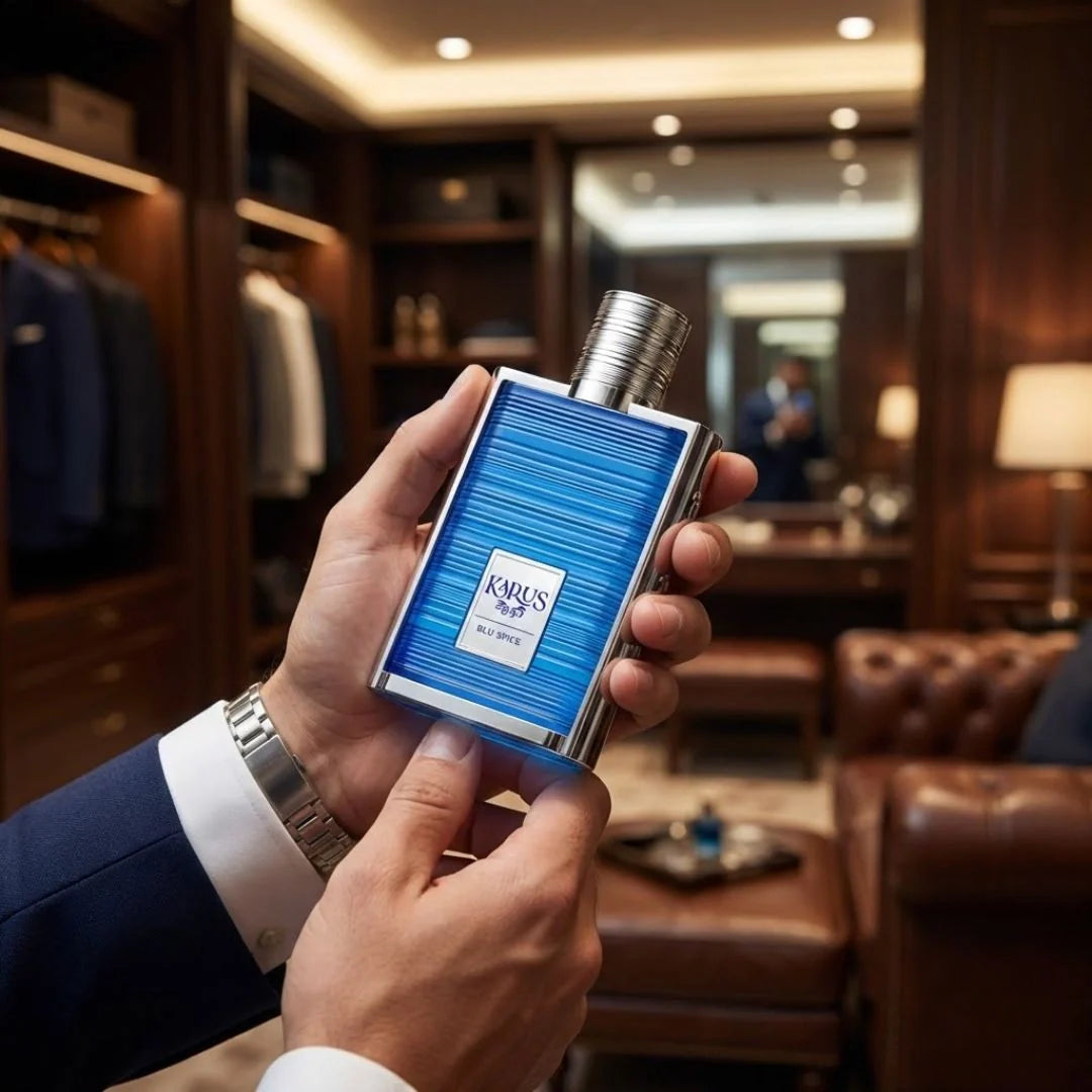 Karus Blu Spice Eau de Parfum Spray 100ml (3.4 oz) by Khadlaj