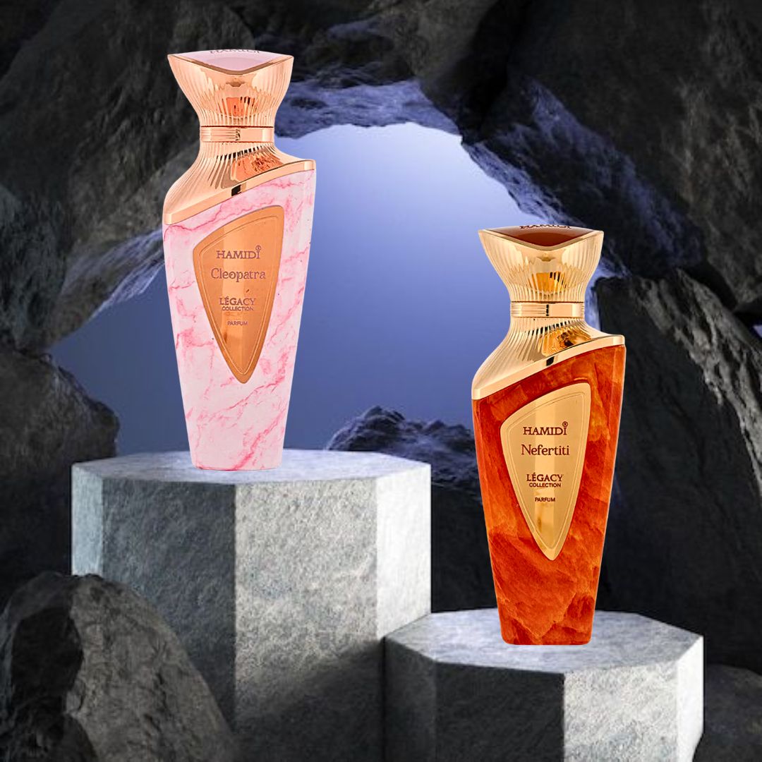 Legacy Nefertiti & Legacy Cleopatra - EDP Sprays 100ML (3.4OZ) by Hamidi | Long Lasting Fragrances. (AMAZING BUNDLE)