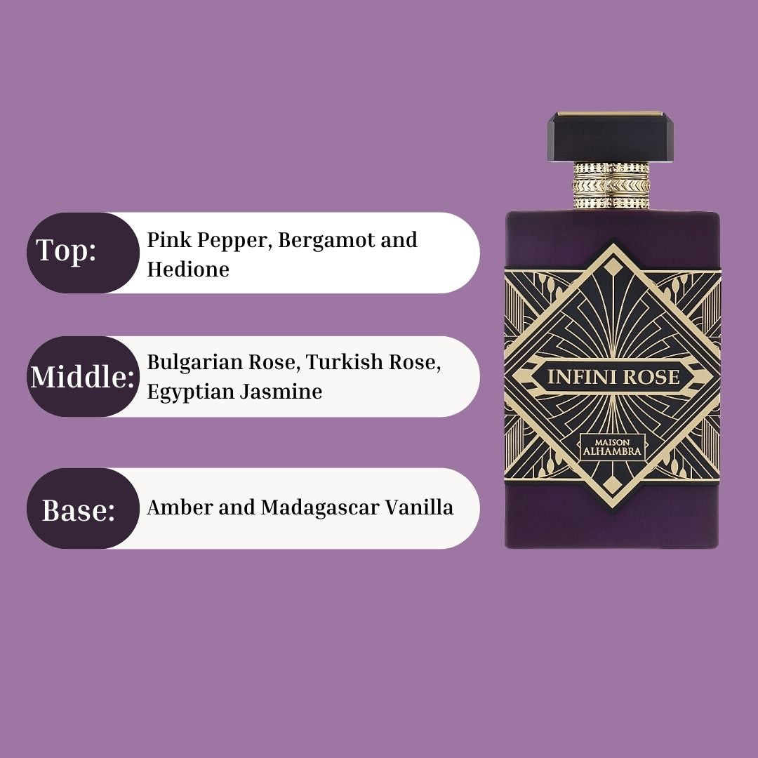 Infiniti Rose Eau De Parfum Spray 100ML (3.4 OZ) By Maison Alhambra