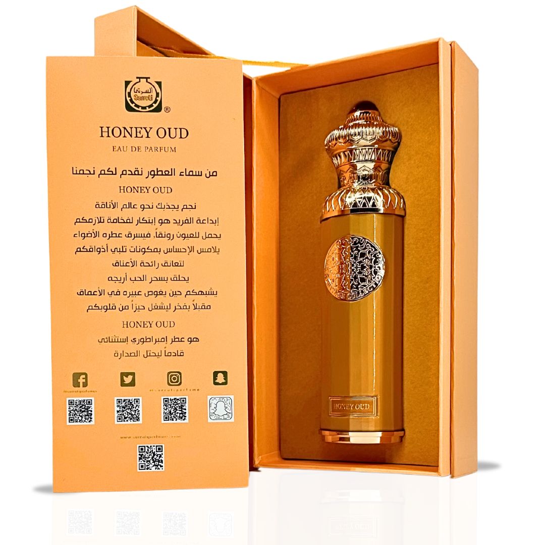 HERITAGE COLLECTION - HONEY OUD Eau De Parfum Spray 140ML (4.7 OZ) By Surrati | A Rich & Luxurious Fragrance That Combines Spicy Warmth With Floral Elegance.