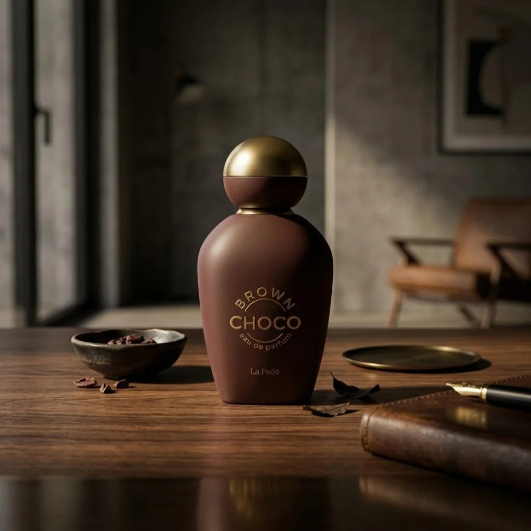 La Fede Choco Brown Eau de Parfum Spray 100ml (3.4 oz) by Khadlaj
