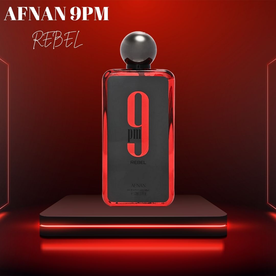 9PM Rebel Eau De Parfum Spray 100ML (3.4 OZ) By Afnan | Fruity Freshness Meets Woody Sweetness.