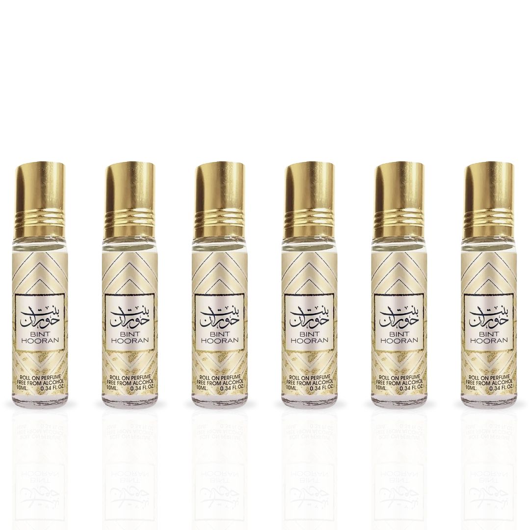 Bint Hooran Roll-On Perfume Oil CPO - 10ML (0.34 OZ) By Ard Al Zaafaran (PACK OF 6)