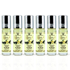 Spanish Vanilla Perfume Oil CPO 6ML (0.2 OZ) By Al Rehab | Long Lasting, Sweet Vanilla Scent. (BOX OF 6)