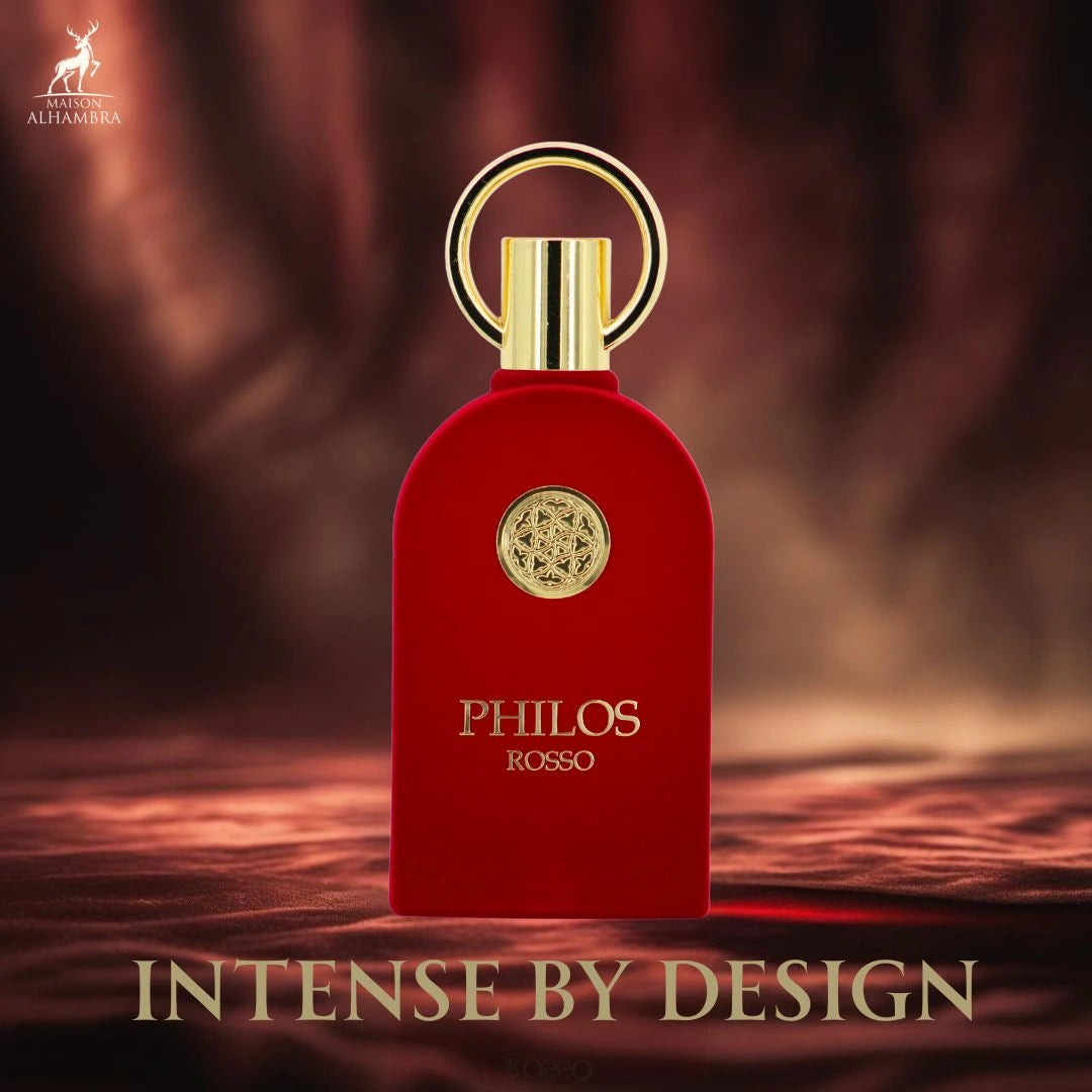Philos Rosso Eau de Parfum Spray 100ml (3.4 oz) by Maison Alhambra