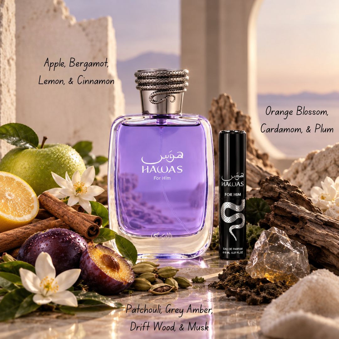 Hawas 2-Piece Perfume Travel Gift Set by Rasasi