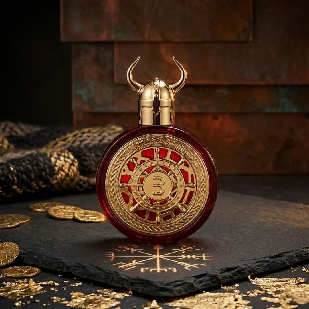Bharara Viking Kashmir Parfum Spray 100ml, a stylish bottle of Bharara EDP Eau De Parfum with intricate design.