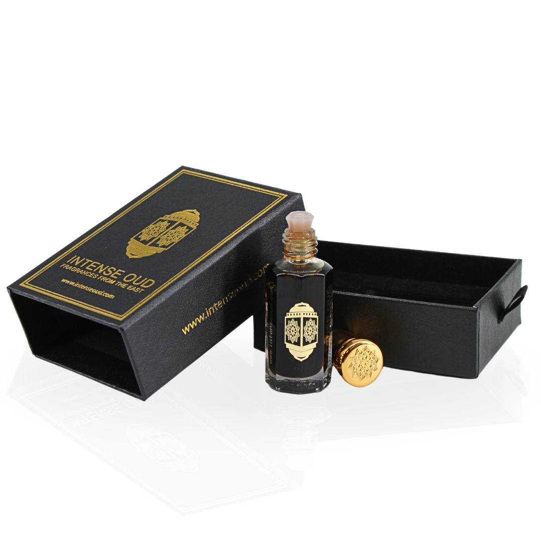 Aphrodisiac Perfume Oil 12ML (0.40 OZ) With Black Gift Box By Intense Oud | Long Lasting, Exotic, Fruity, Sweet Scent.