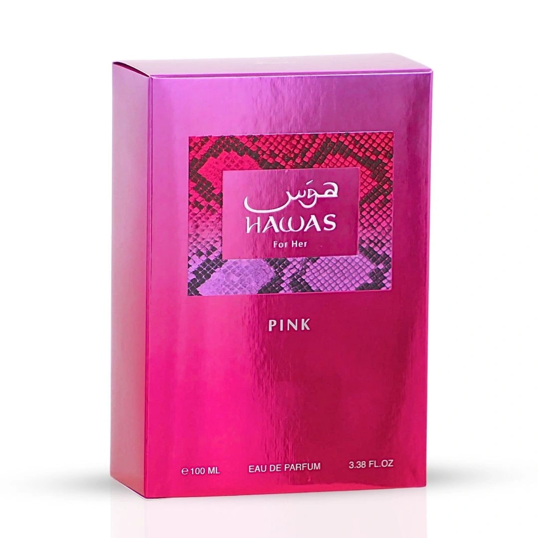 Hawas Pink Eau de Parfum Spray 100ml (3.4 oz) by Rasasi