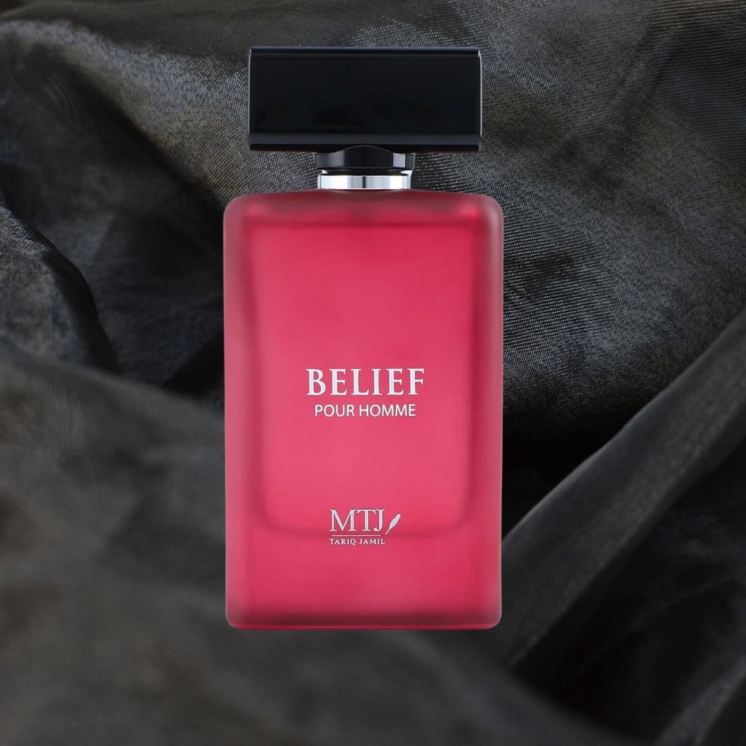 Belief Pour Homme EDP Spray 100ML (3.4 OZ) by MTJ | Long Lasting Blend of Floral Elegance, Exotic Spices & Sensual Warmth.