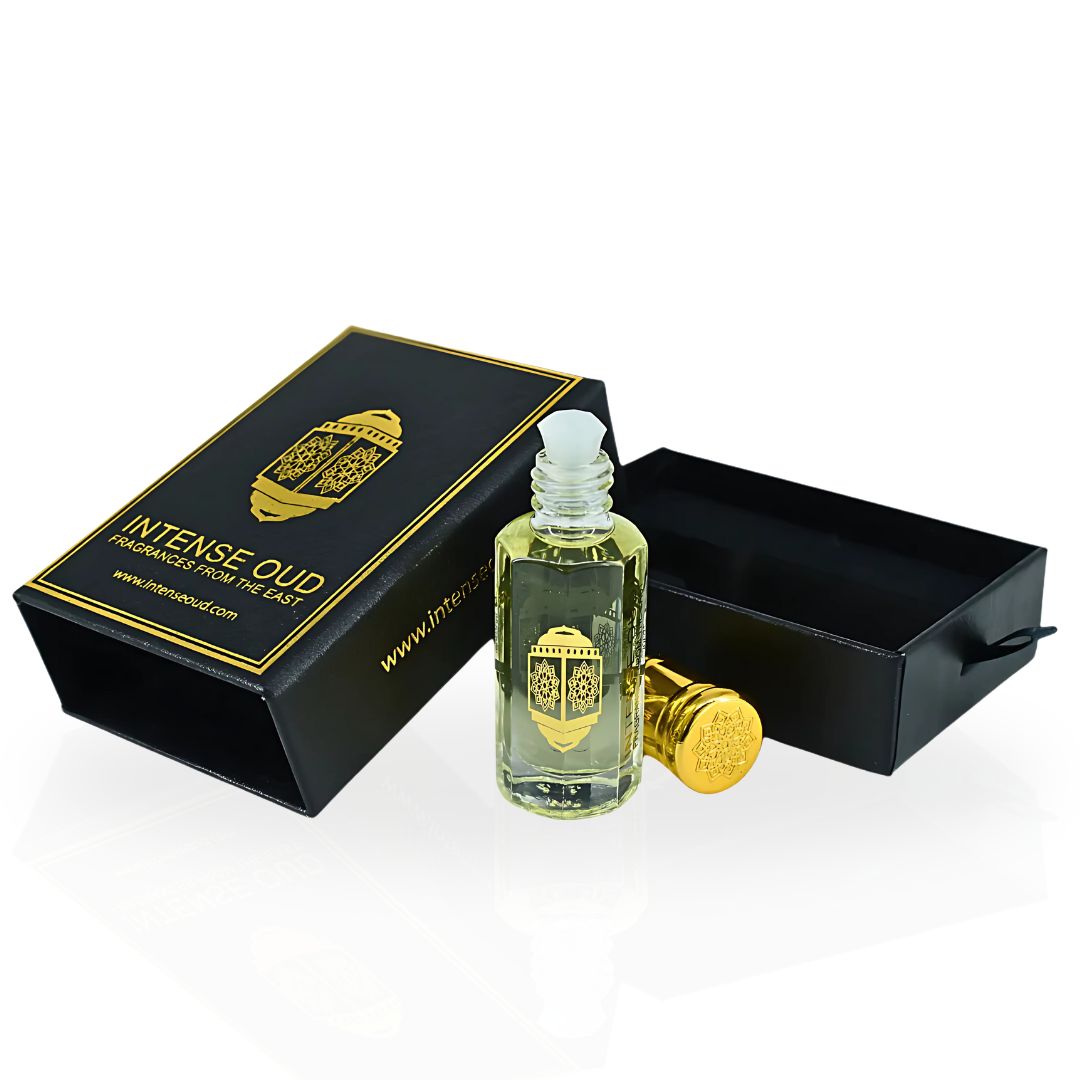 Amber Oud Nomade Perfume Oil 12ML (0.40 OZ) With Black Gift Box By Intense Oud | Fruity, Floral, Woody, Smoky Scent.