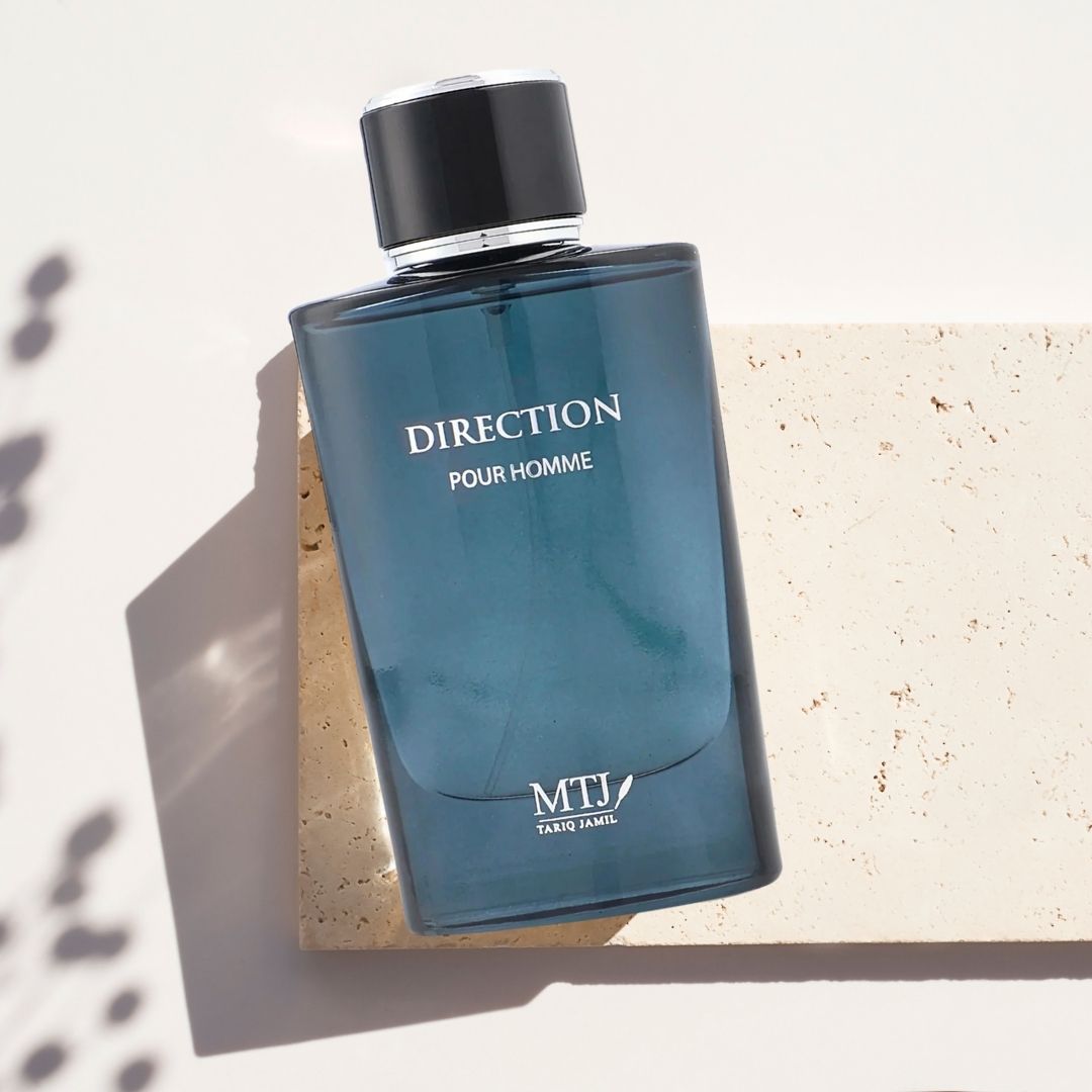 Direction Pour Homme EDP Spray 100ML (3.4 OZ) by MTJ | Long Lasting, Refreshing, Floral, Woody, Luxurious Masculine Scent.