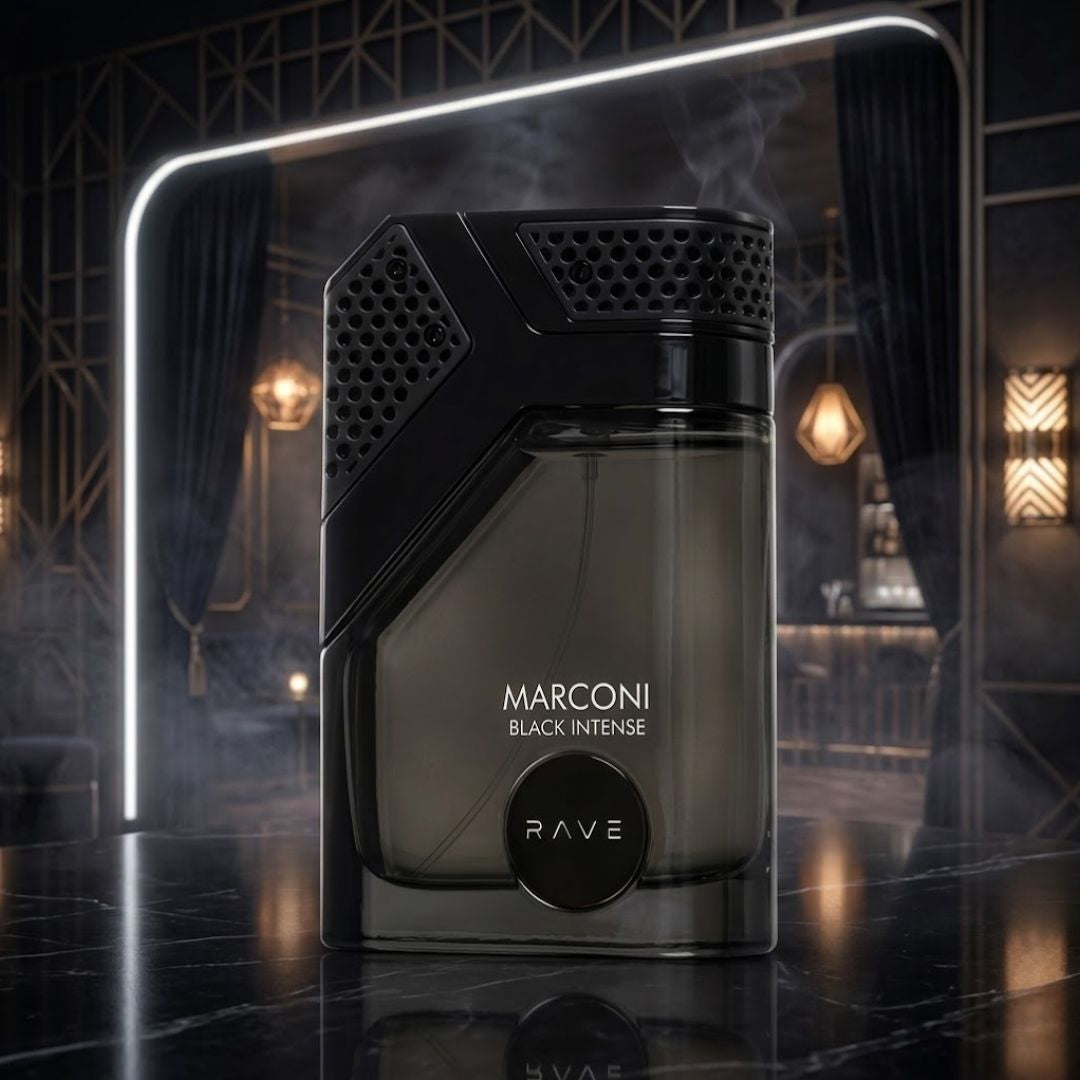Marconi Black Intense Eau de Parfum Spray 100ml (3.4 oz) by Rave - Intense Oud