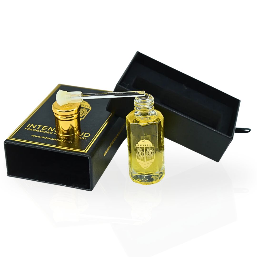 Addiction Perfume Oil 12ML (0.40 OZ) With Black Gift Box By Intense Oud | Citrusy Orange, Floral Jasmine, Warm Amber & Sweet Praline.