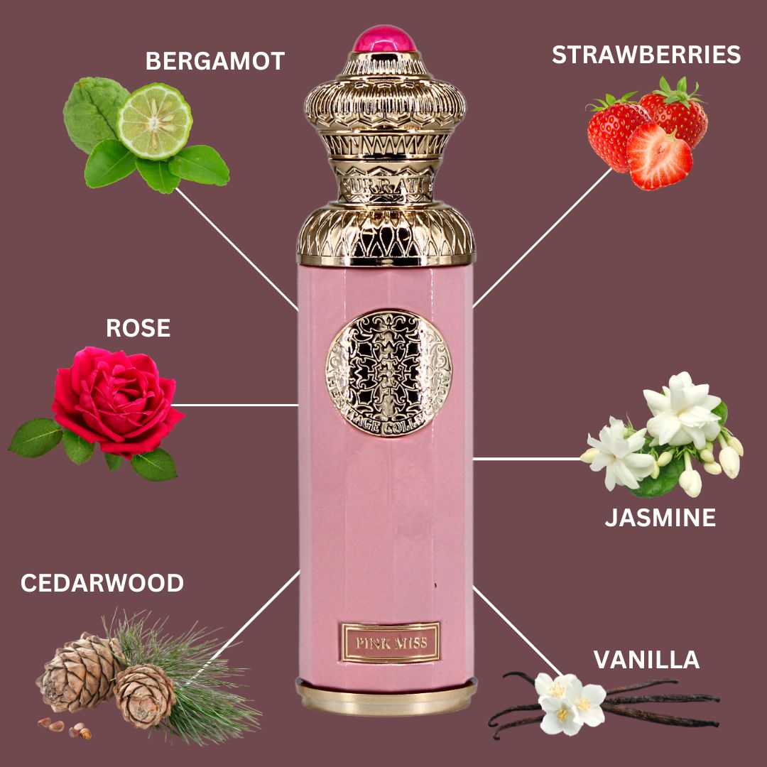 HERITAGE COLLECTION - PINK MISS Eau De Parfum Spray 140ML (4.7 OZ) By Surrati | A Playful Fruity-Floral Scent With An Elegant Finish.