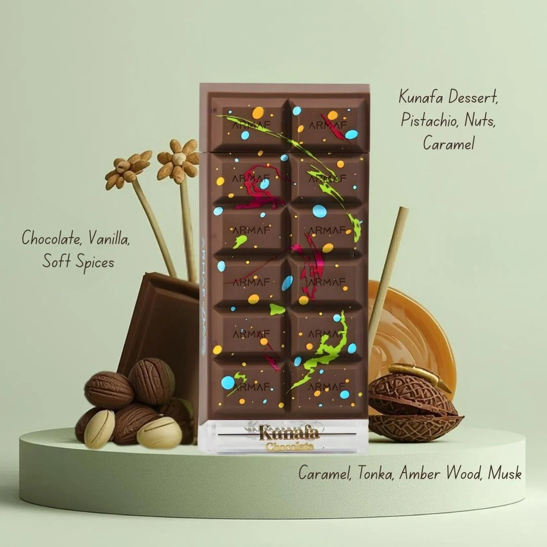 Dubai Delicacy Kunafa Chocolate Eau de Parfum Spray 70ml (2.3 oz) Armaf