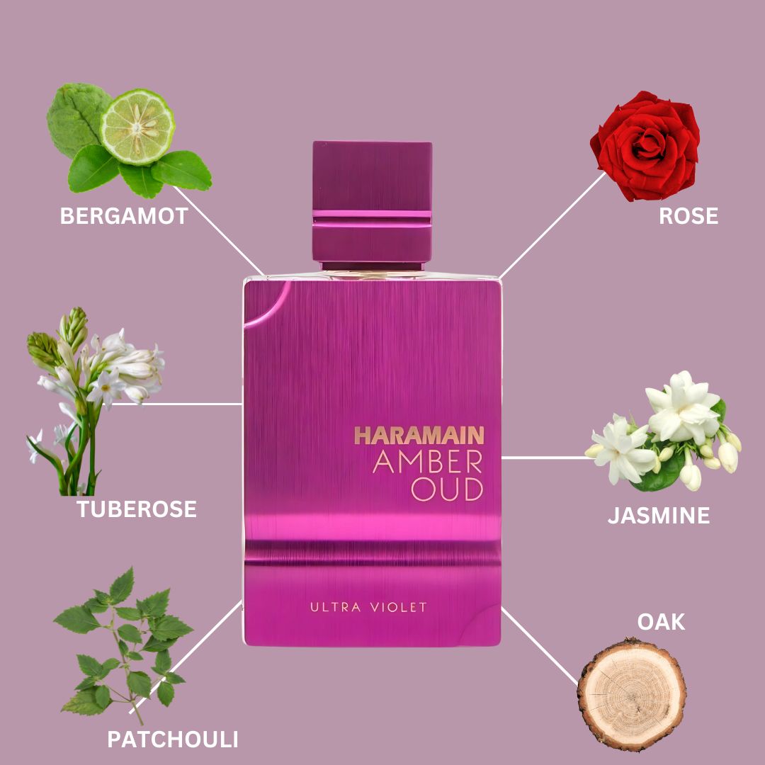 Amber Oud Ultra Violet Eau De Parfum Spray 120ML (4.0 OZ) By Al Haramain | A Mesmerizing Fusion Of Opulent Florals, Tantalizing Spice & Woody Warmth For An Alluring Finish.