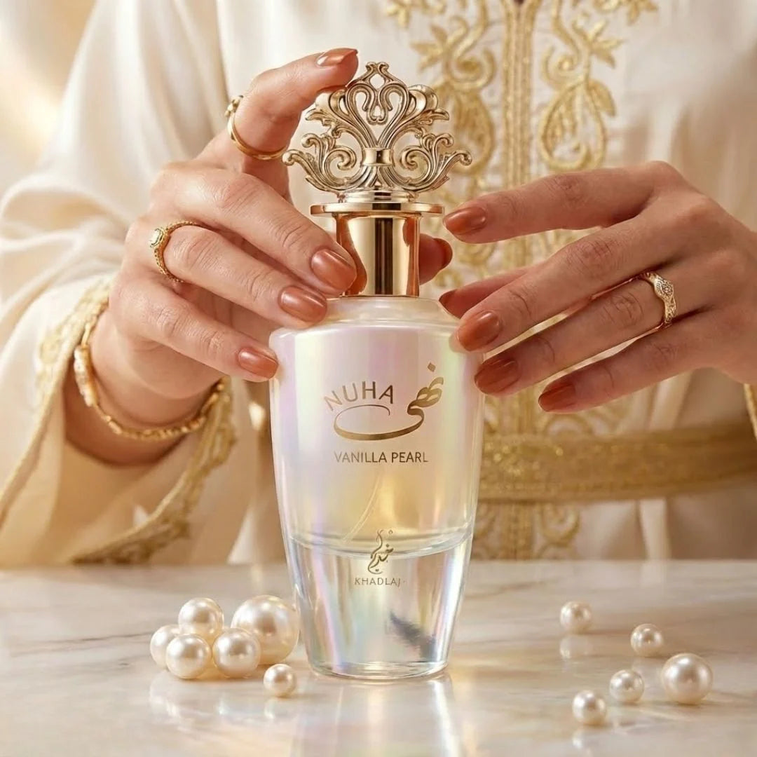 Nuha Vanilla Pearl Eau de Parfum Spray 85ml (2.9 oz) by Khadlaj