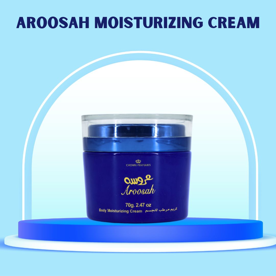 Aroosah Body Moisturizing Cream 70GMS By Al Rehab | Extra Nourishing, Smoothing, Replenishes Dry Skin, Exquisite Fragrance.