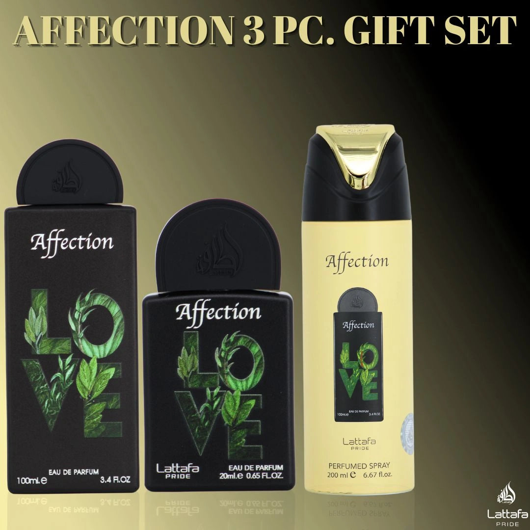 Lattafa Pride Affection 3-Piece Eau de Parfum Gift Set