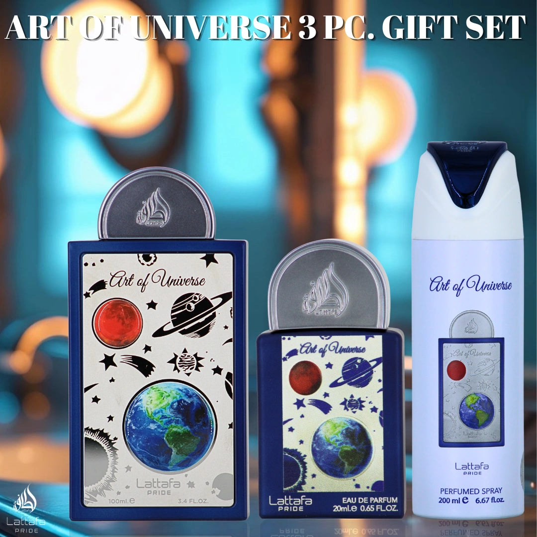 Lattafa Pride Art of Universe 3-Piece Eau de Parfum Gift Set