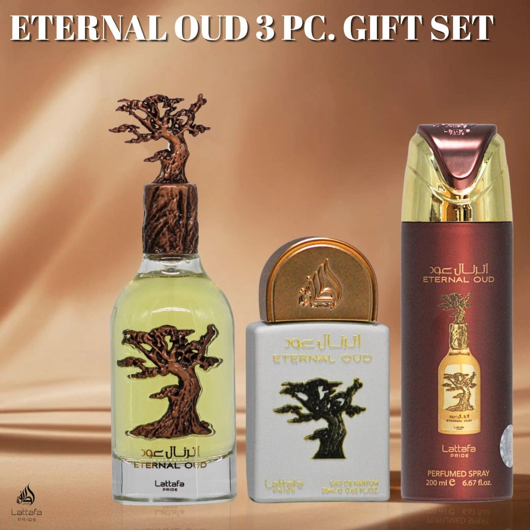 Lattafa Pride Eternal Oud 3-Piece Eau de Parfum Gift Set