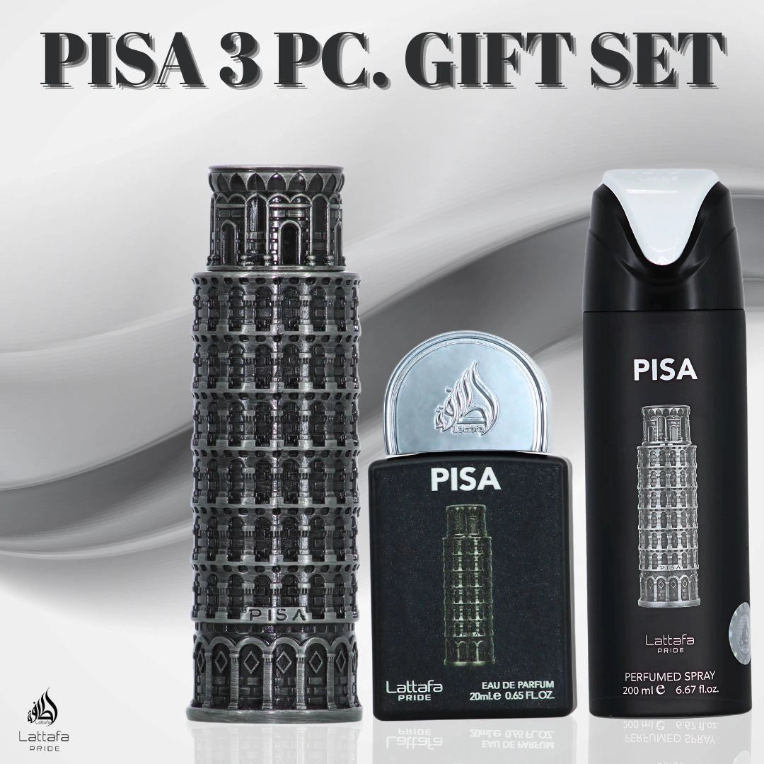 Lattafa Pride Pisa 3-Piece Eau de Parfum Gift Set