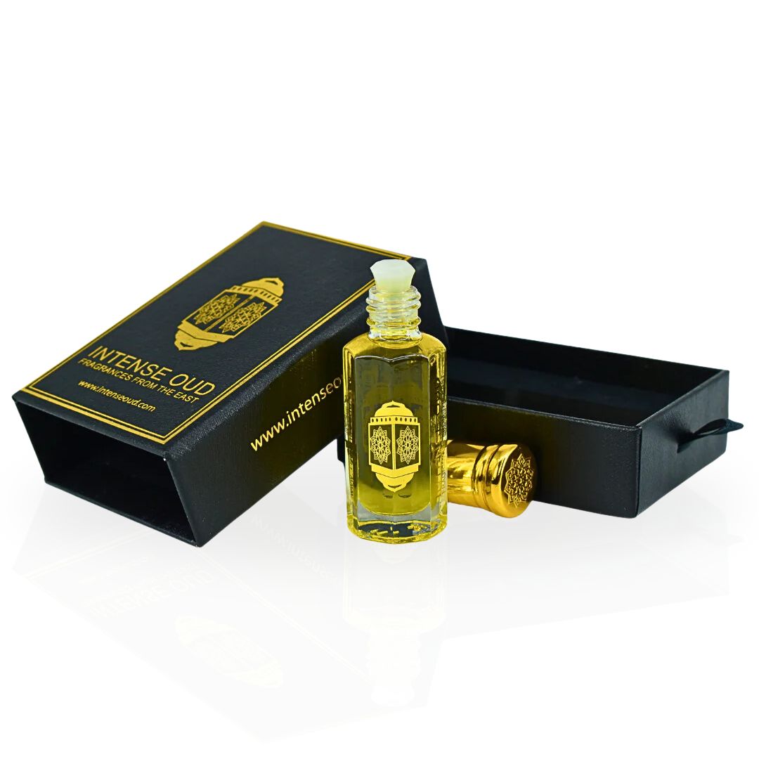 Addiction Perfume Oil 12ML (0.40 OZ) With Black Gift Box By Intense Oud | Citrusy Orange, Floral Jasmine, Warm Amber & Sweet Praline.