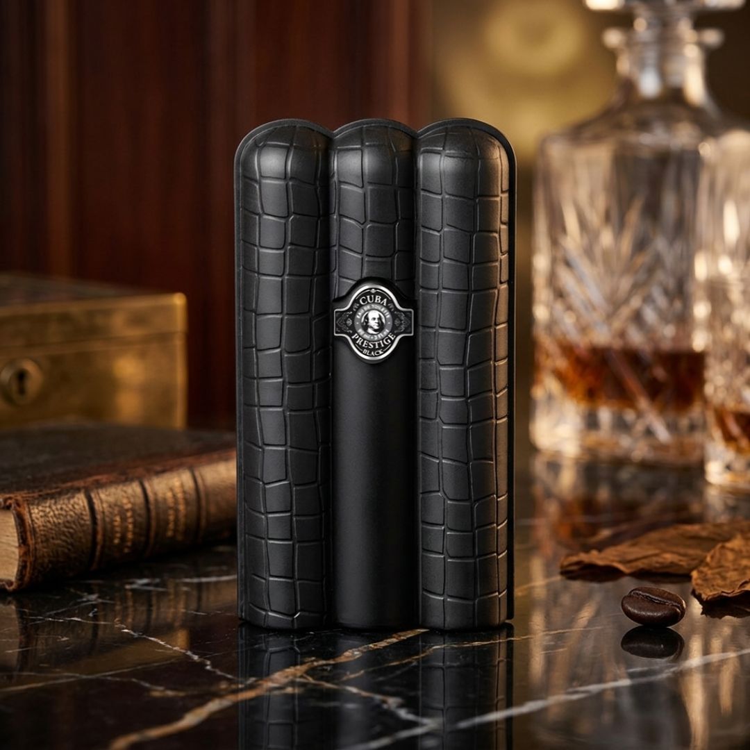 Cuba Prestige Black Eau de Toilette Spray 90ml (3.0 oz) by Parfums des Champs