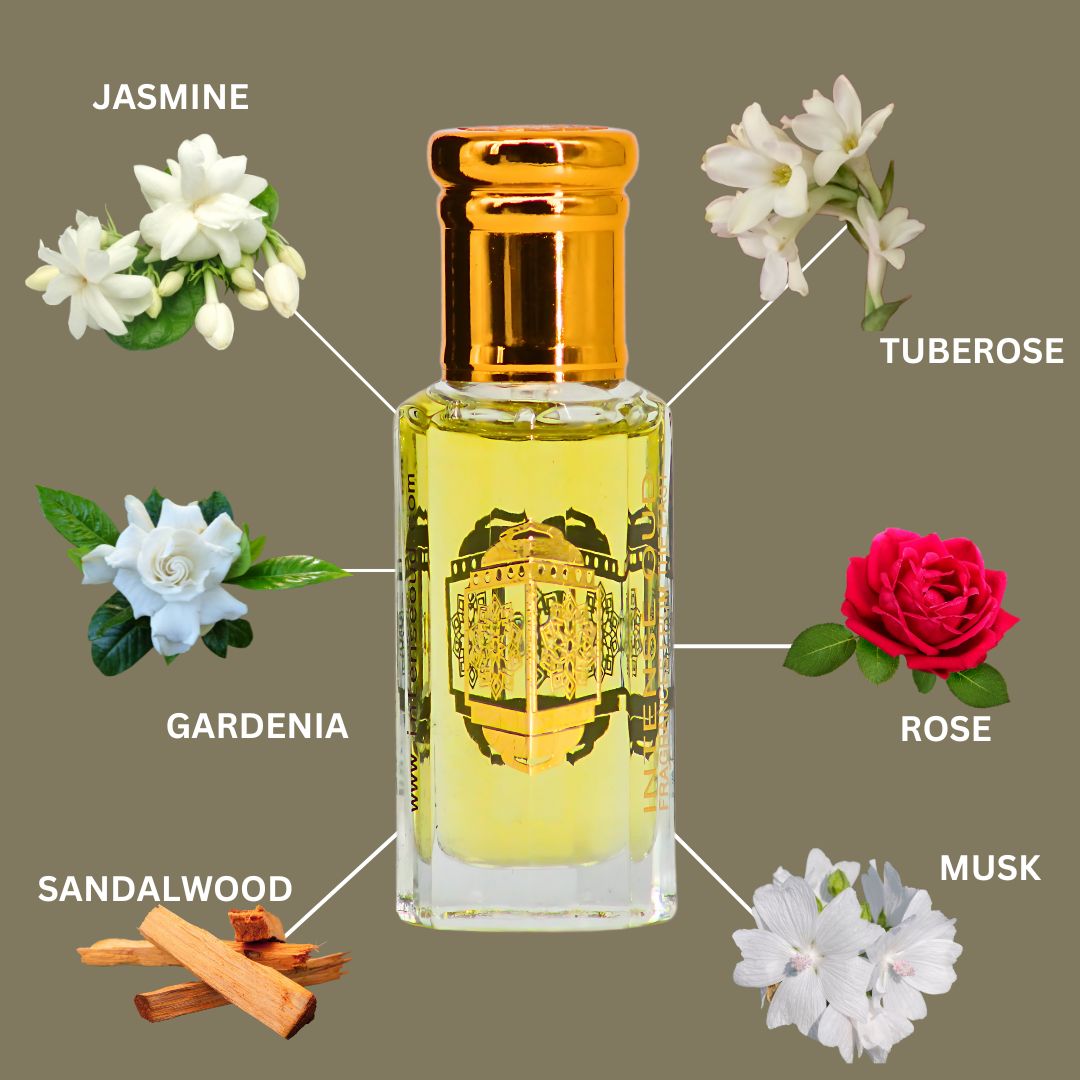 Desert Wind Perfume Oil 12ML (0.40 OZ) With Black Gift Box By Intense Oud | Luxurious Florals With Romantic Rose & A Creamy Sandalwood Base.