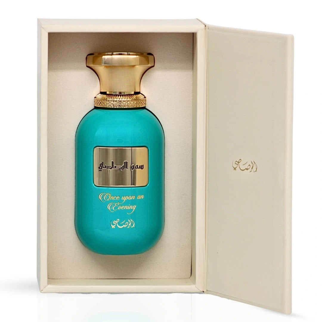 Somow Al Rasasi Once Upon an Evening Eau de Parfum Spray 100ml (3.4 oz) by Rasasi | A Dreamy Trail of Vanilla and Blossoms