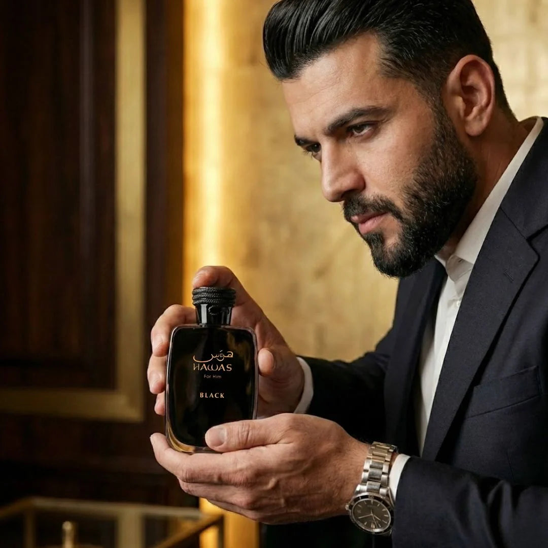 Hawas Black Eau de Parfum Spray 100ml (3.4 oz) by Rasasi