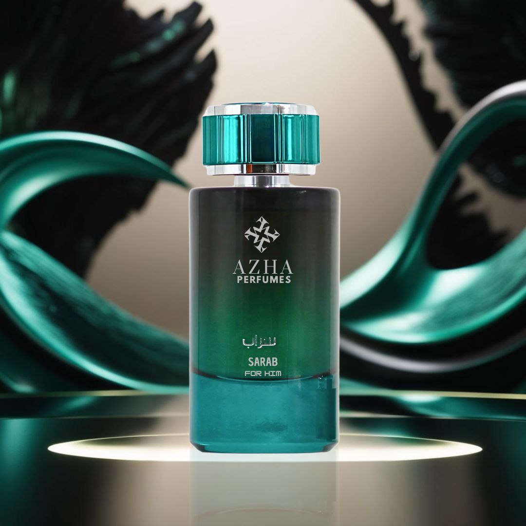 Sarab For Him Eau De Parfum Spray 100ML (3.4 OZ) by Azha | A Fusion of Floral & Woody Notes, Crowned with the Richness of Ambergris.