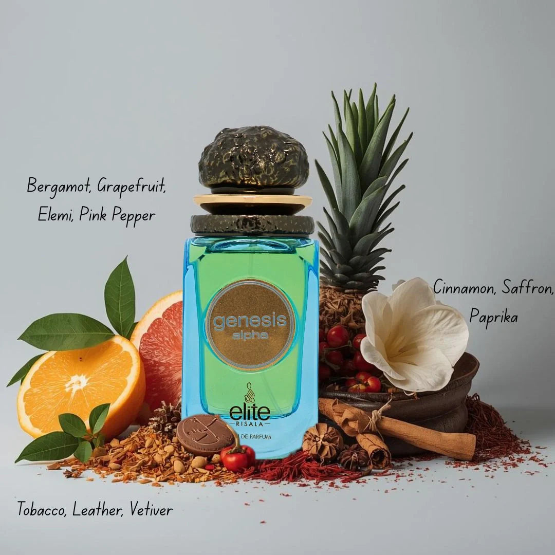 Genesis Alpha Eau de Parfum Spray 100ml (3.4 oz) by Elite Risala