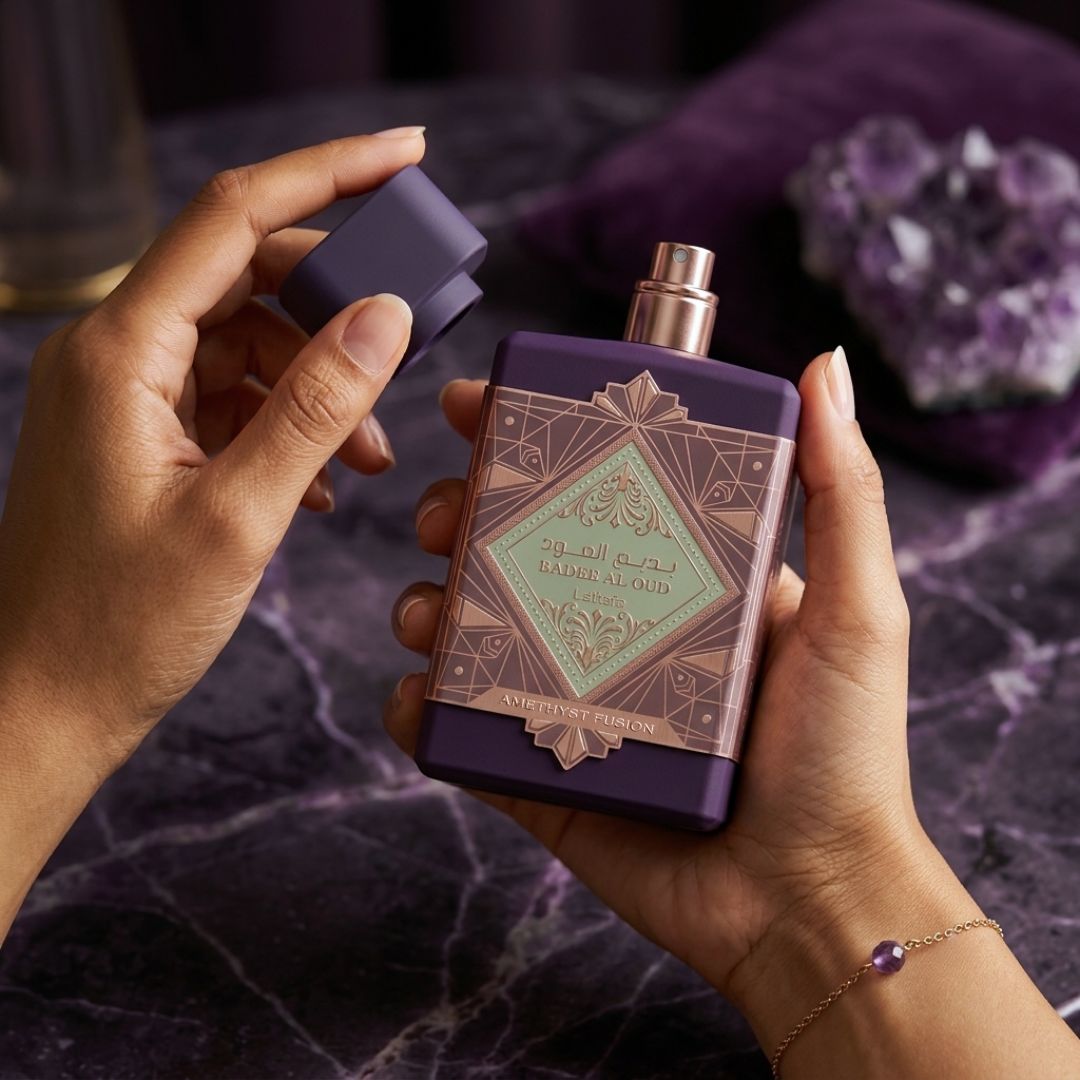 Bade'e Al Oud Amethyst Fusion Eau de Parfum Spray 100ml (3.4 oz) by Lattafa