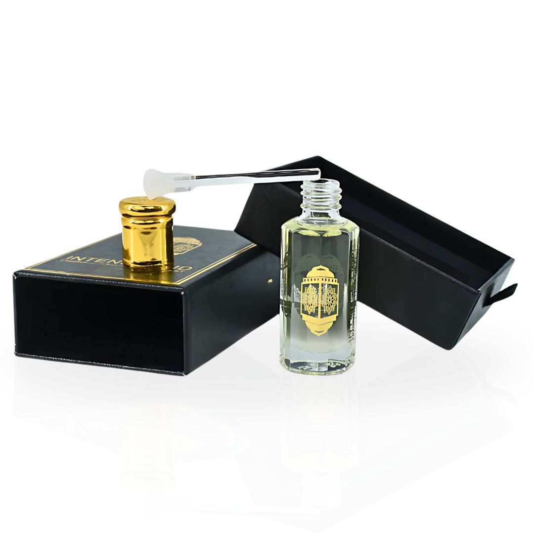 Majnoon Perfume Oil 12ML (0.40 OZ) With Black Gift Box By Intense Oud | Sweet Pineapple, Creamy Vanilla With Woody Musky Base.