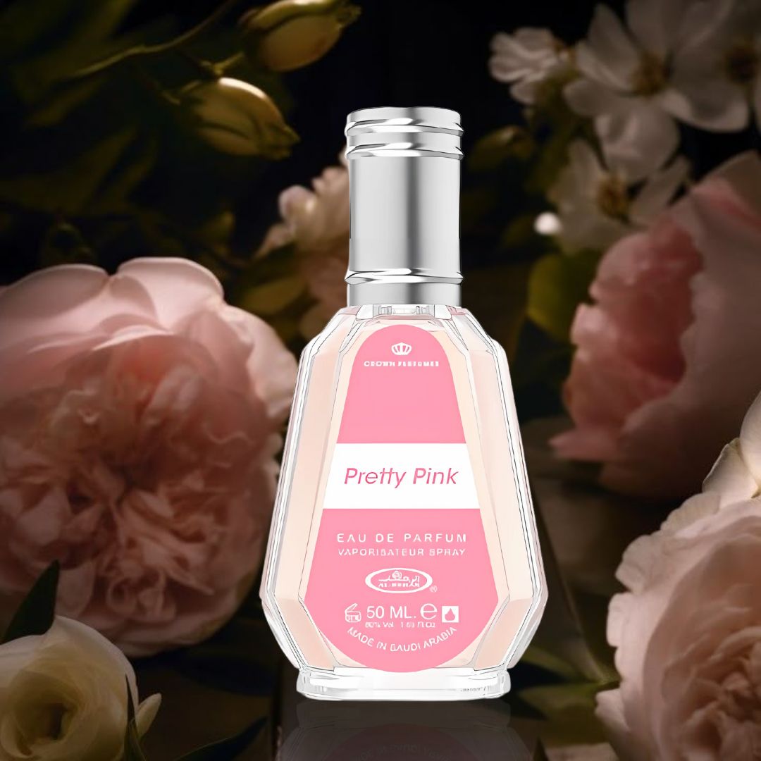 Pretty Pink Eau De Parfum Spray 50ML (1.7 OZ) By Al Rehab | A Delicate Blend Of Soft Florals & Warm Musk, Perfect For Those Who Appreciate A Fresh, Feminine Fragrance.