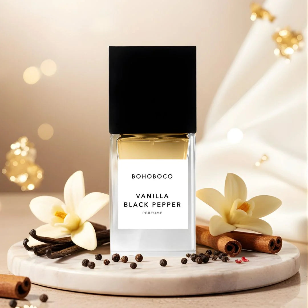 Vanilla Black Pepper Eau de Parfum Spray 50ml (1.7 fl oz) by Bohoboco - Intense Oud