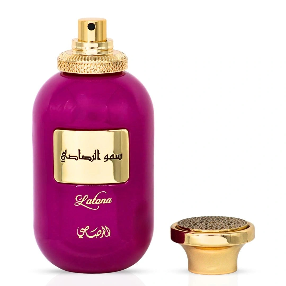 Somow Al Rasasi Latona Eau de Parfum Spray 100ml (3.4 oz) by Rasasi | Luxurious Fruity Floral Fragrance with Lasting Depth